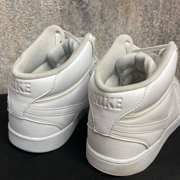 Nike Triple White Court Vision Shoes Mid Men’s Size 12 - Picture 6 of 9